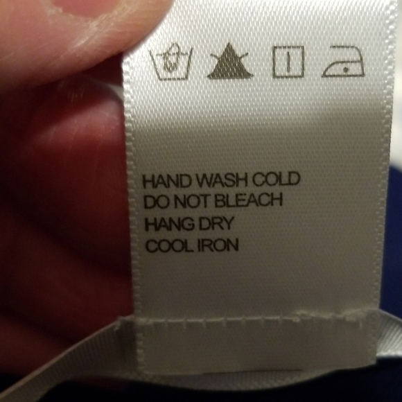 K Jordan Blouse Sheer Layer Over Tank Top Navy size 1X - Picture 5 of 5